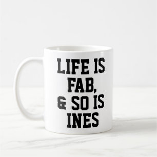 Personalisiertes Leben ist Fab Spaß Zitat Slogan T Kaffeetasse