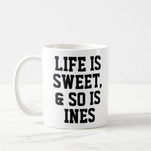 Personalisiertes Leben ist Sweet Spaß Zitat Slogan Kaffeetasse