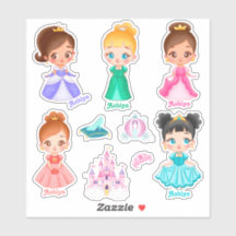 Personalisiertes, lebendiges Kids-Princess-Label