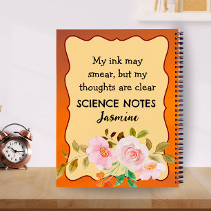 Personalisiertes Lefty-Notebook - Niedlicher Blume Notizbuch