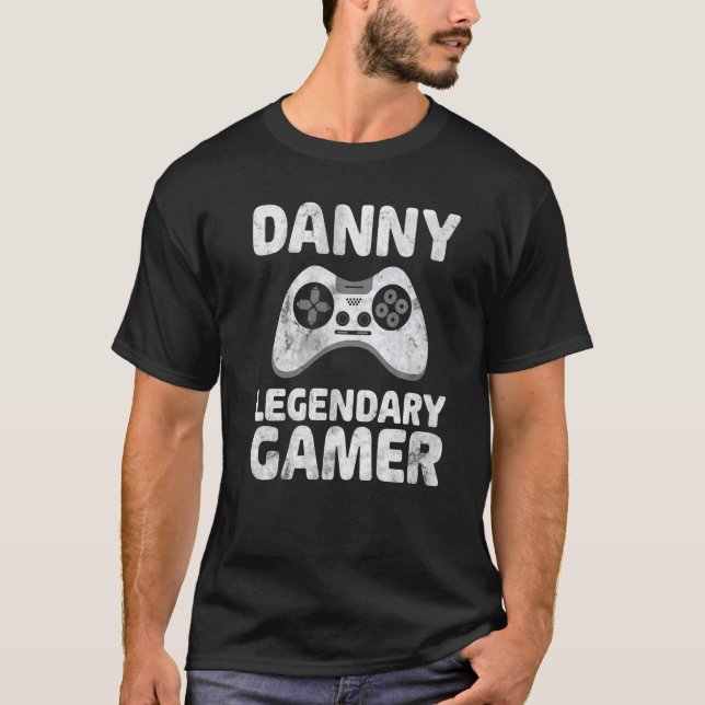 Personalisiertes Legendary Gamer Shirt Danny Name  (Vorderseite)