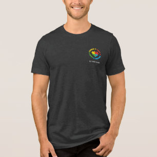 Personalisiertes Lehre Liebe Hoffnung Inspiriert A Tri-Blend Shirt