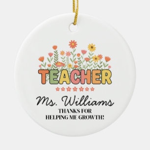 Personalisiertes Lehrer-Ornament, Dankeschön-Gesch Keramik Ornament