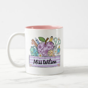 Personalisiertes Lehrer-Shirt Benutzerdefinierte Zweifarbige Tasse