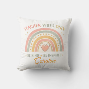 Personalisiertes Lehrer-Vibes-Only-Wurfkissen Kissen
