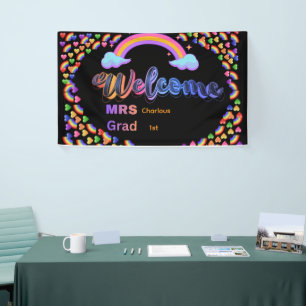 Personalisiertes Lehrer-Willkommensschild Benutz Banner