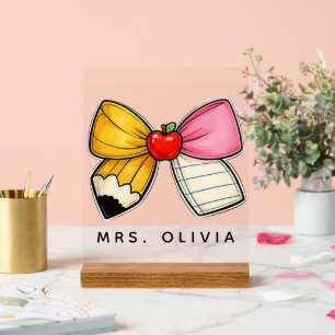 Personalisiertes Lehrergeschenk Benutzerdefinier Acrylschild