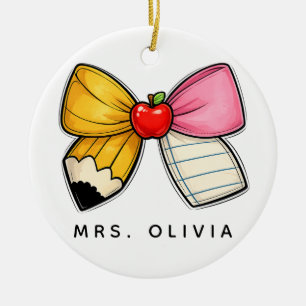 Personalisiertes Lehrergeschenk Benutzerdefinier Keramik Ornament