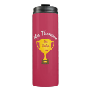 Personalisiertes Lehrergeschenk, Bester Lehrer übe Thermosbecher