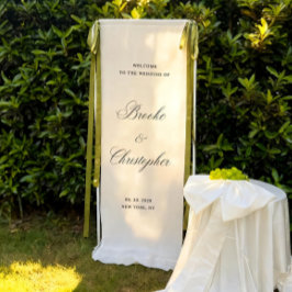 Personalisiertes Leinen-Willkommensschild – Maßges Banner