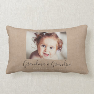 Personalisiertes Leinwand-Fotothrow-Kissen Lendenkissen