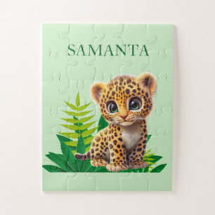 Personalisiertes Leopard-Puzzle