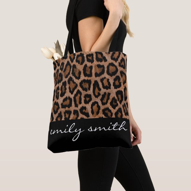 Personalisiertes Leopardenmuster Tasche (Von Nahem)