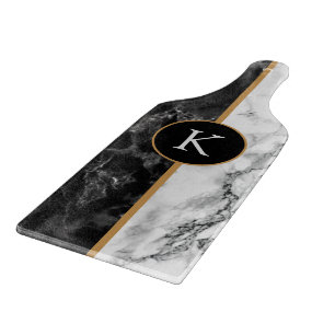 Personalisiertes Letter Marble Stone Cutting Board Schneidebrett