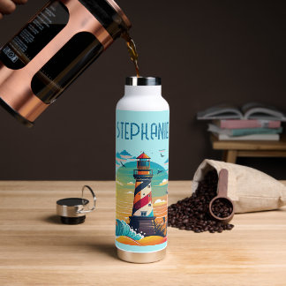 Personalisiertes Leuchtturm Glow Trinkflasche