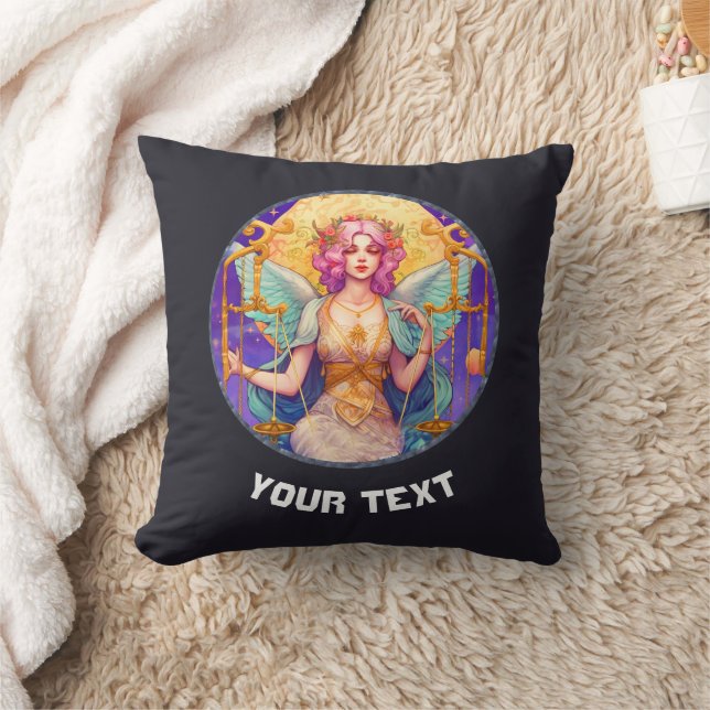 Personalisiertes LIBRA ZODIAC-SIGN Kissen (Decke)