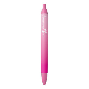 Personalisiertes Licht und Hot Pink Ombre Kugelschreiber