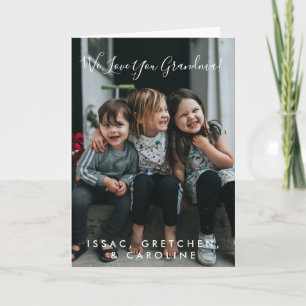 Personalisiertes Lieb Dich Oma Foto handgeschriebe Karte