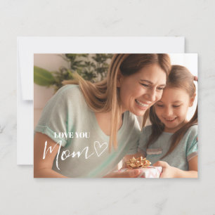 Personalisiertes Liebes-Mama-Foto Postkarte