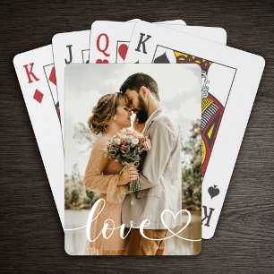 Personalisiertes Liebesfoto Spielkarten