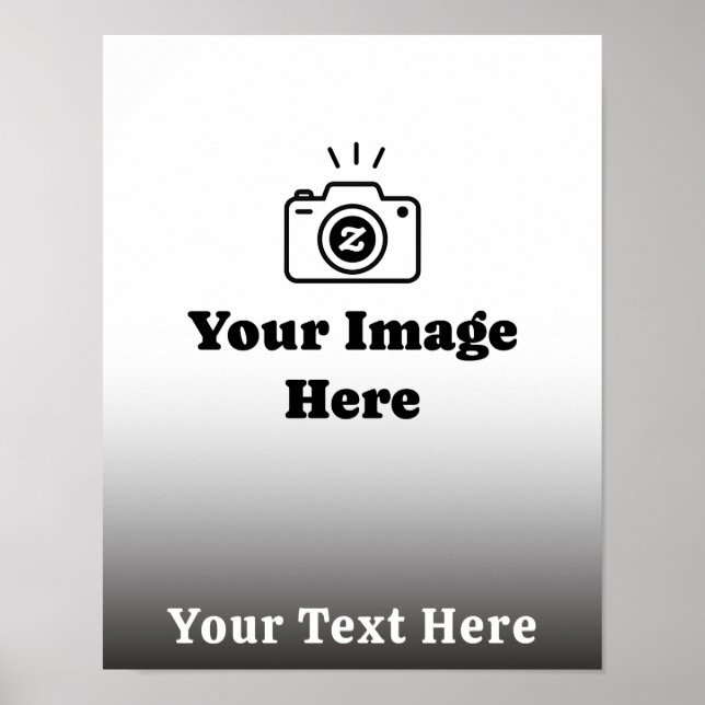 Personalisiertes Lieblingsfoto mit Text Poster (Vorne)