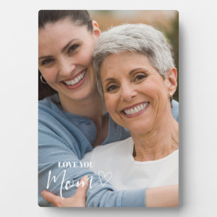 Personalisiertes Liebst Du Mama Foto Fotoplatte