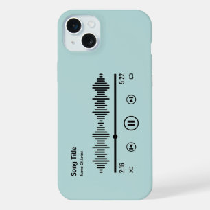 Personalisiertes Liedalbum Musikliebhaber iPhone 15 Plus Hülle