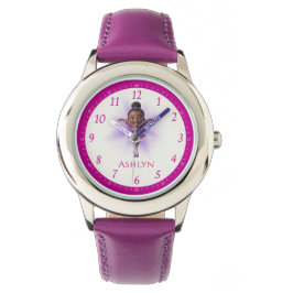 Personalisiertes Lila Ballerina-Tanztraining für K Armbanduhr