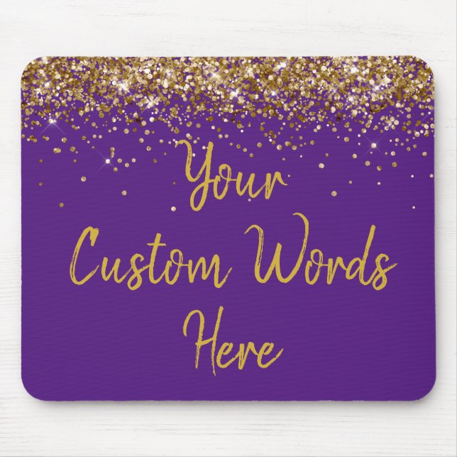Personalisiertes Lila Geburtstagsgeschenk des Assi Mousepad (Vorne)