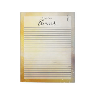 Personalisiertes liniertes Papier   Notizblock