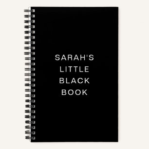 Personalisiertes Little Black Book Notizbuch