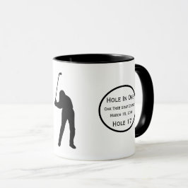 Personalisiertes Loch in einer Höhle GOLFER Tasse