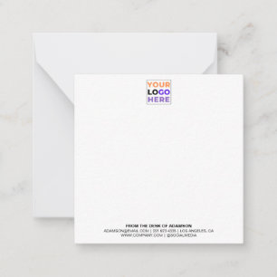 Personalisiertes Logo Benutzerdefiniertes Office Mitteilungskarte