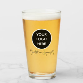 Personalisiertes Logo Business Text Black Script B Glas