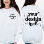 Personalisiertes Logo für das Vorder- und Rückseit Sweatshirt<br><div class="desc">Zeigen Sie Ihre Marke oder Ihr Team mit unserem Personalisierten Sweatshirt für das Front- und Back Design Custom Logo, das sich perfekt für Ihre einzigartige Identität eignet. Ob Firmenlogo, TeamEmblem oder persönliches Design - dieses Sweatshirt ist der ideale Weg, um sich zu äußern und gleichzeitig komfortabel und stilvoll bleibe. Das...</div>