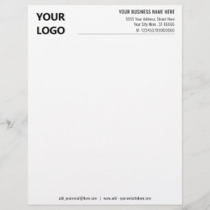 Personalisiertes Logo für Ihr Unternehmen Briefbogen