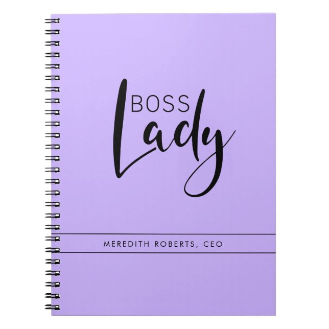Personalisiertes Logo für Light Violet Boss Lady Notizblock (Vorderseite)