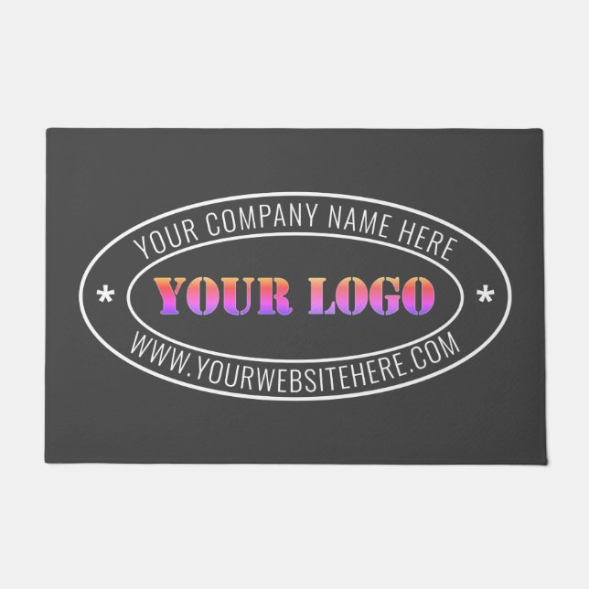 Personalisiertes Logo für Unternehmen Fußmatte (Vorderseite)