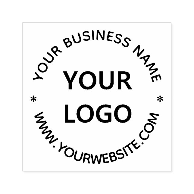 Personalisiertes Logo für Unternehmen Gummistempel (Prägung)