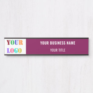 Personalisiertes Logo für Unternehmen Türschild