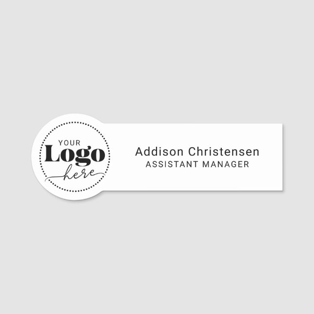 Personalisiertes Logo-Geschäft Namensschild (Vorderseite)