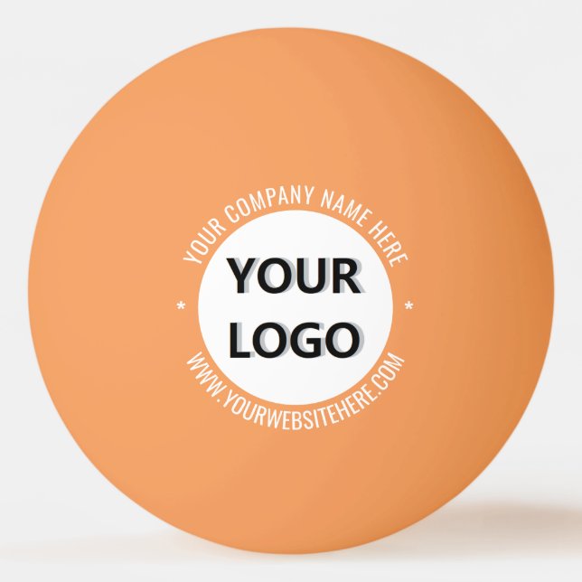 Personalisiertes Logo oder Foto und Pong-Ball Tischtennisball (Vorderseite)