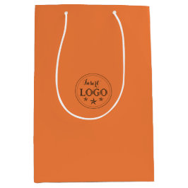 Personalisiertes Logo Princeton Orange Mittlere Geschenktüte