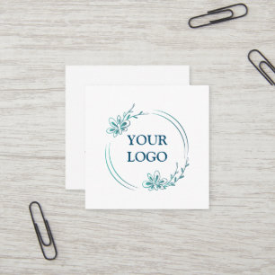 Personalisiertes Logo Quadratische Visitenkarte