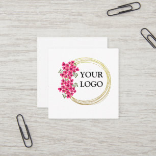 Personalisiertes Logo Quadratische Visitenkarte