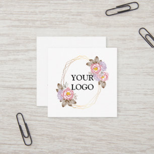 Personalisiertes Logo Quadratische Visitenkarte