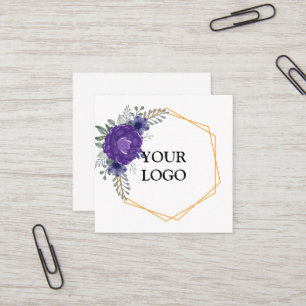 Personalisiertes Logo Quadratische Visitenkarte