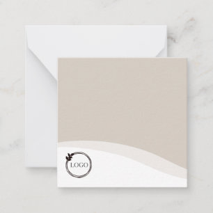 Personalisiertes Logo Tan Mitteilungskarte