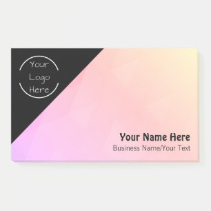 Personalisiertes Logo - Textnotizen Post-it Klebezettel