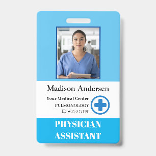 Personalisiertes Logo und Foto für Krankenhausmita Ausweis